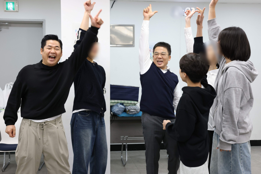 2. 신천지 서대문교회 ‘아빠왔다’ 행사가 열린 가운데, 레크리에이션이 진행 중이다.jpg
